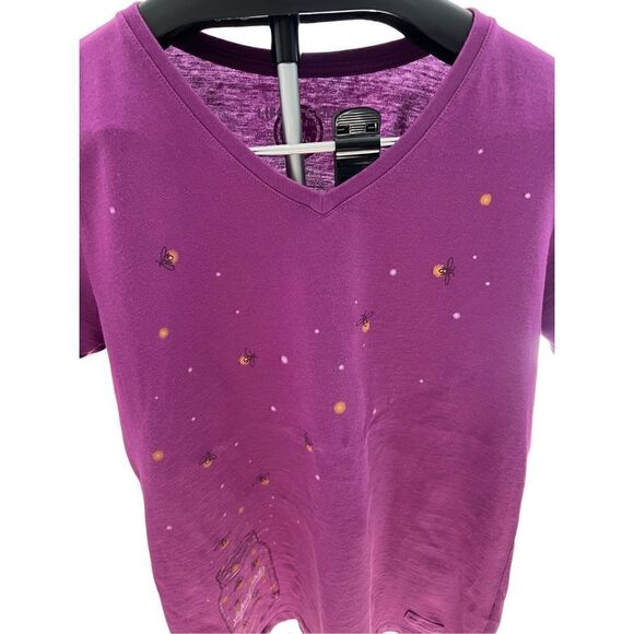 Life Is Good Women’s T-shirt Pink Lightning Bugs - Picture 11 of 11